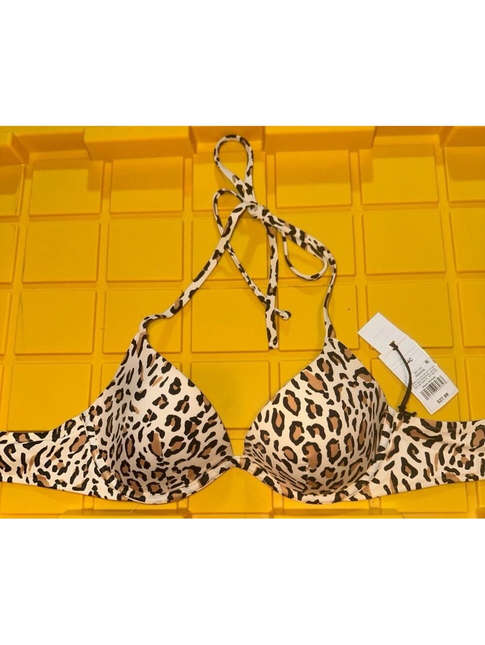 NEW Shade and Shore animal print Bikini Top size 34 C